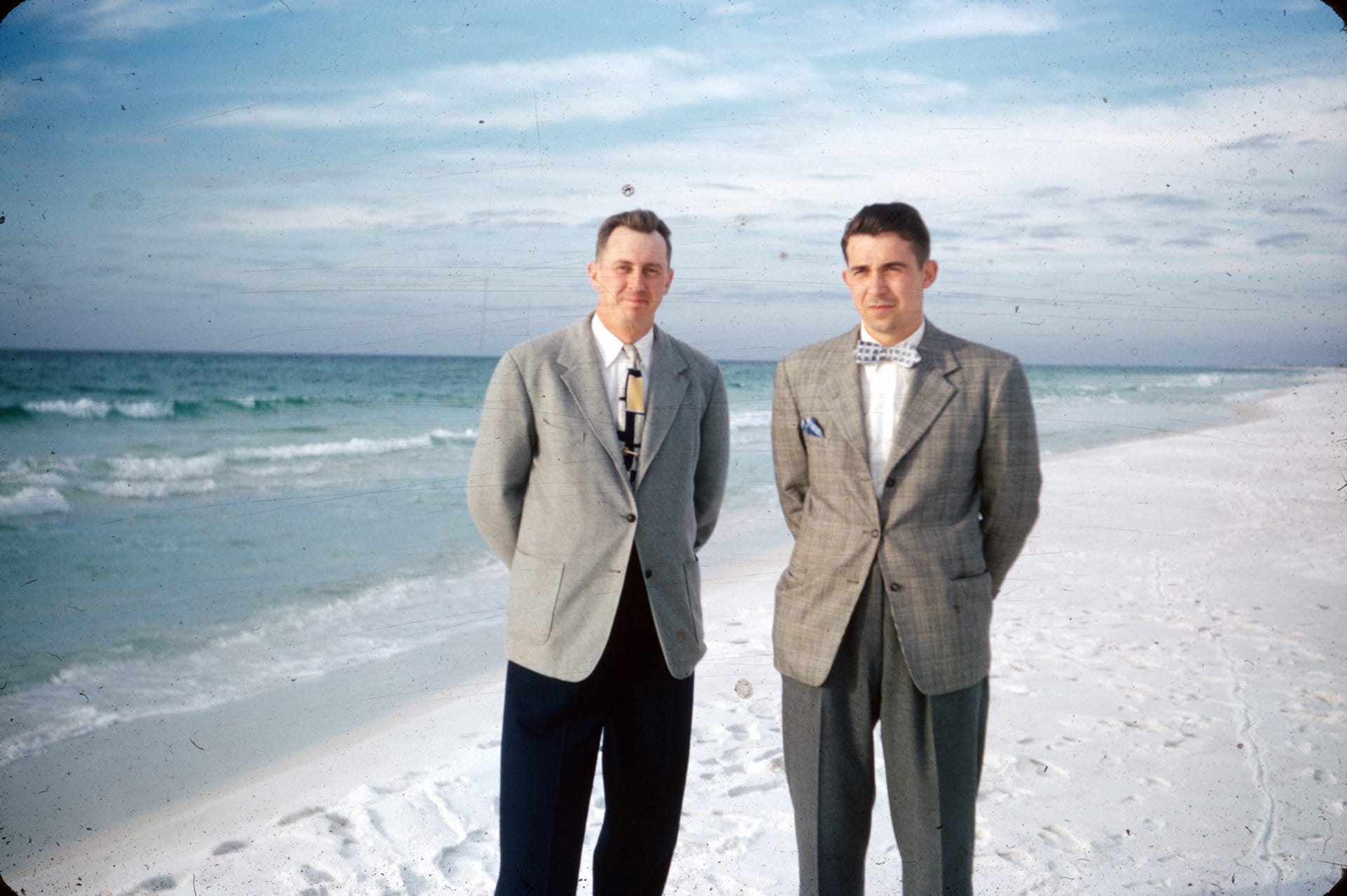 Men In Suits At The Beach (edited)